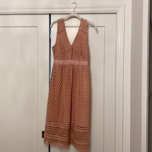 Mauve pink tea length Abercrombie dress. Size Small